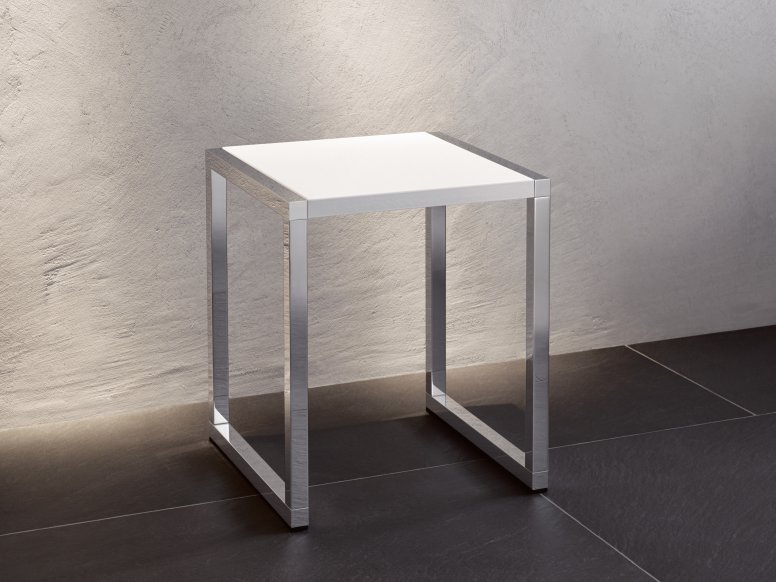 Chrome stool frame